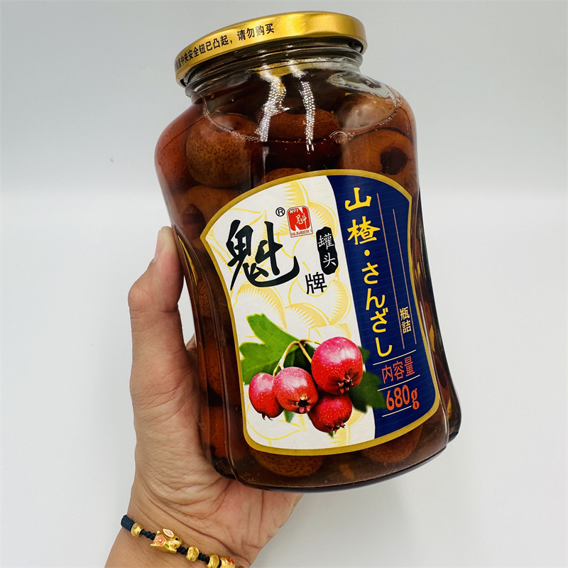 【常温】 魁牌 山楂/黄桃罐头 680g