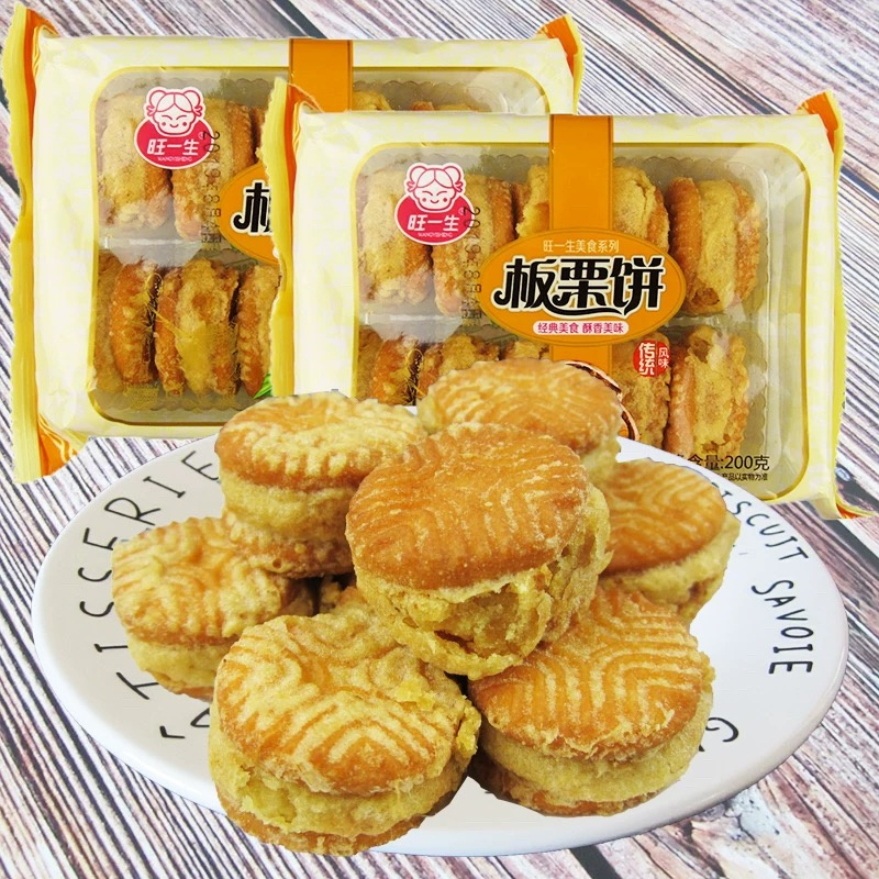 【常温】零食旺一生 板粟饼 175g